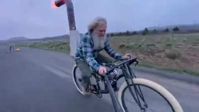 The Crazy Rocketman Is Back With Is Steampunk Jet Bike