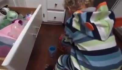 Kid just preparing some juice (original post link in comments)