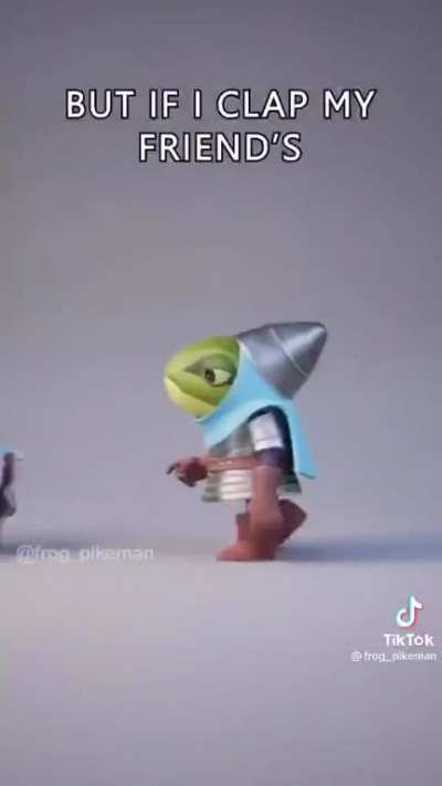 I know it's not perfect, but imagine this as Eli's adventure frog