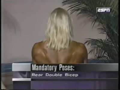 Women's bodybuilding- mandatory poses 1994