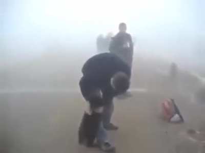 Bear won't leave the man who saved it from a fire