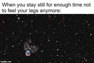 Sitting down is the best drug