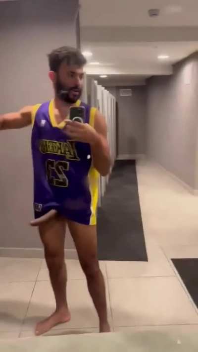 Horny guys in the locker room