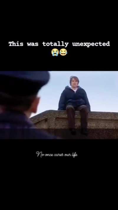 Guy planning to jump in front of a train