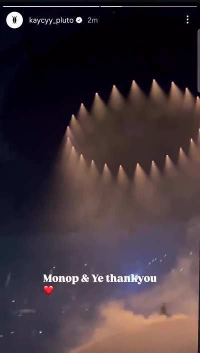 KayCyy was at Ye’s latest concert at SoFi Stadium