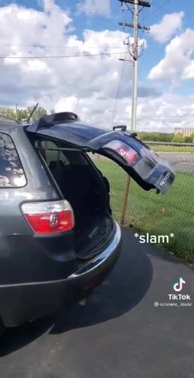 Customer complains that the trunk is too fast