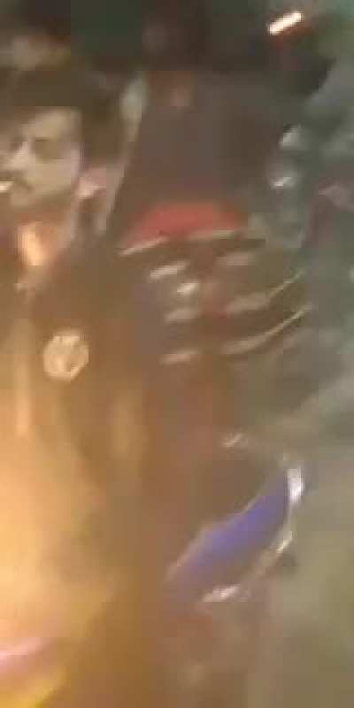 Lighting up a gas tank.