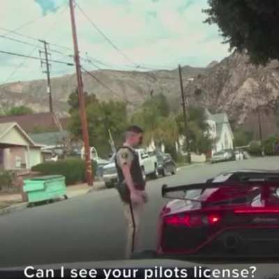 Ain’t my fault officer!