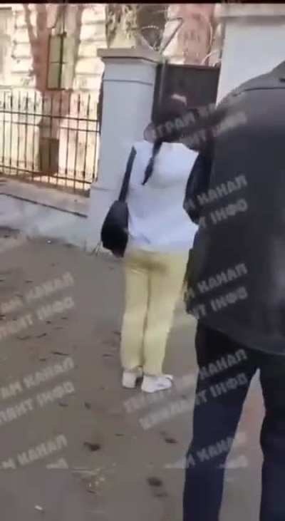 UA POV: Elderly man tries to rescue his son from the TCC in Chernovtsy but he fails in his attempt.