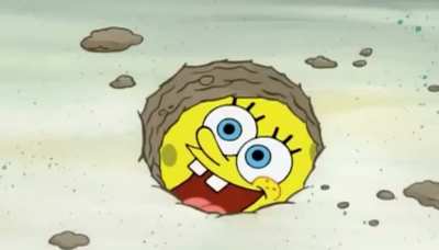 Spongebob got capped.
