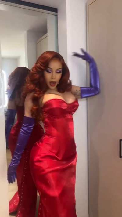 Cardi B as Jessica Rabbit