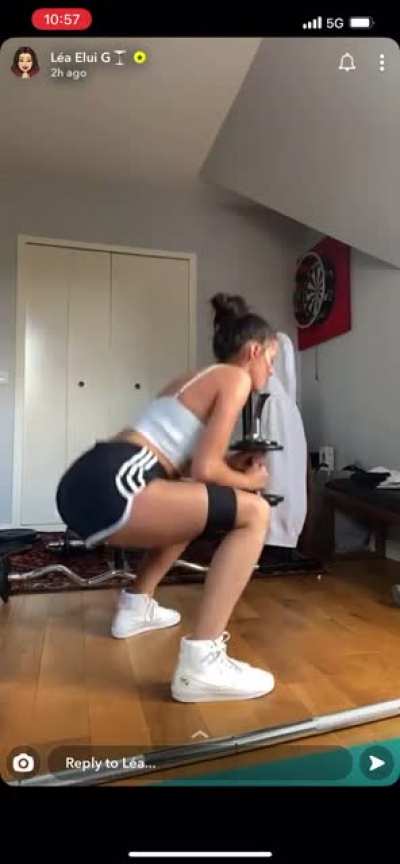 On her snap