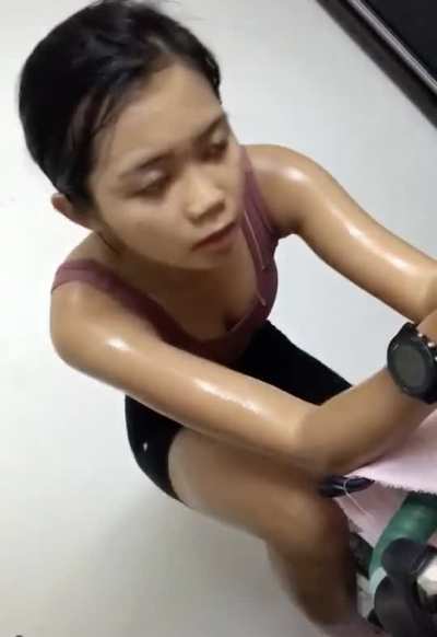 Dripping sweat