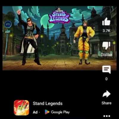 Shitty ad from a jojo bootleg gacha