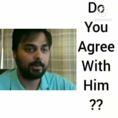 Do you agree with him⁉️