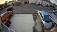 Car driver in a hurry