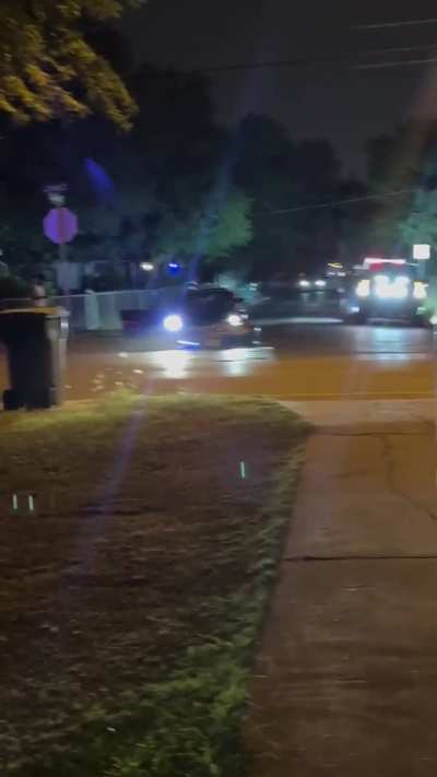 best time to vacuum the grass is at night. 