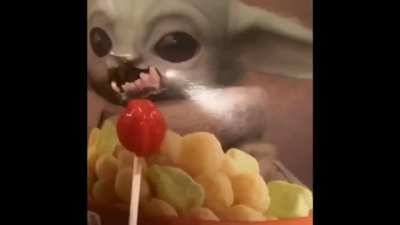 Thanks, I hate baby yoda eating a lolipopper