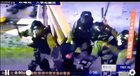 Hong Kong Police Force terrorists arresting stundent after he surrendered