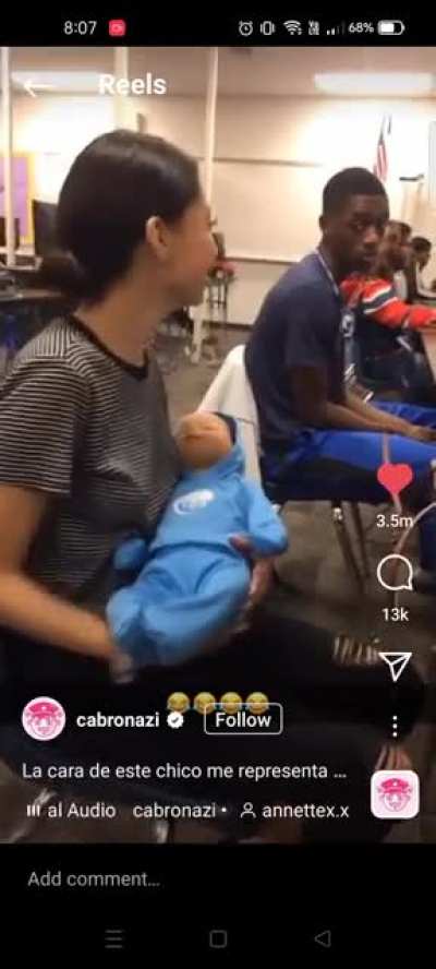 I'd have the same face