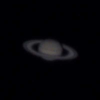 An unprocessed live view of Saturn; straight from my 12