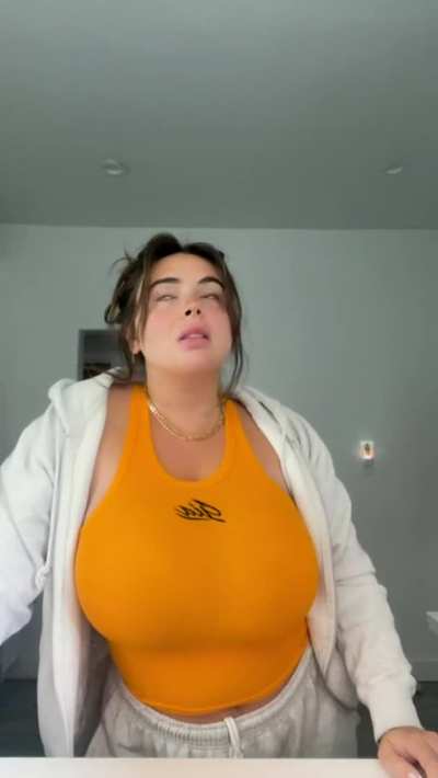 Too busty to hide