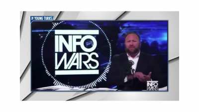 Homophobic Alex Jones trying to explain why he had transgender porn on his phone