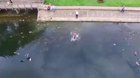 when your drone runs out of battery over a lake