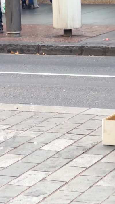 Hooded guy arrested on Queen Street, Auckland