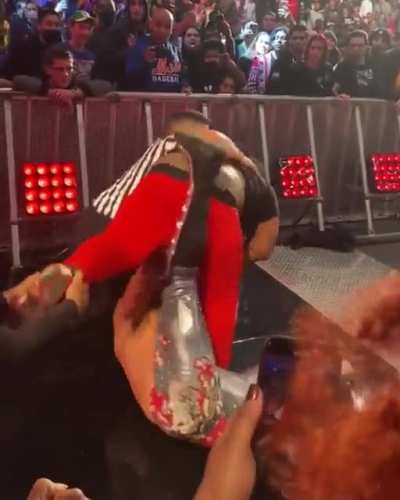 1). WWE has a great security staff & can’t watch all 20K + fans at once. They handled the situation involving Seth Rollins perfectly. 2). The amount of restraint it takes to not punch a worthless shit afterwards is a testament of respect to himself &a