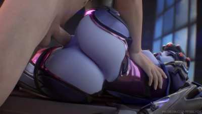 Widow plowed sideways