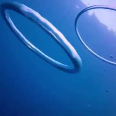 Underwater rings are sure cool thing