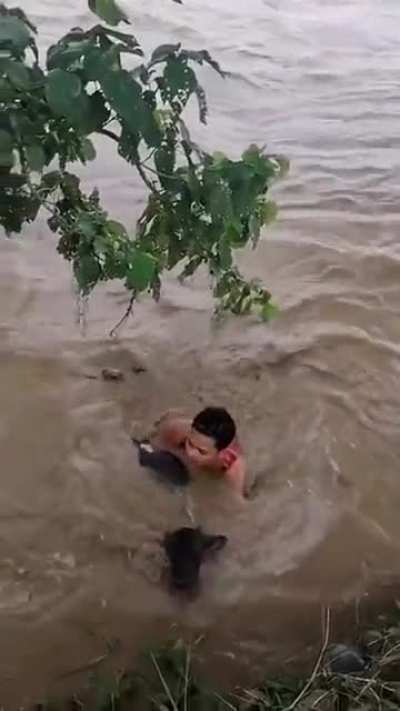 This guy deserves a medal.. Respect