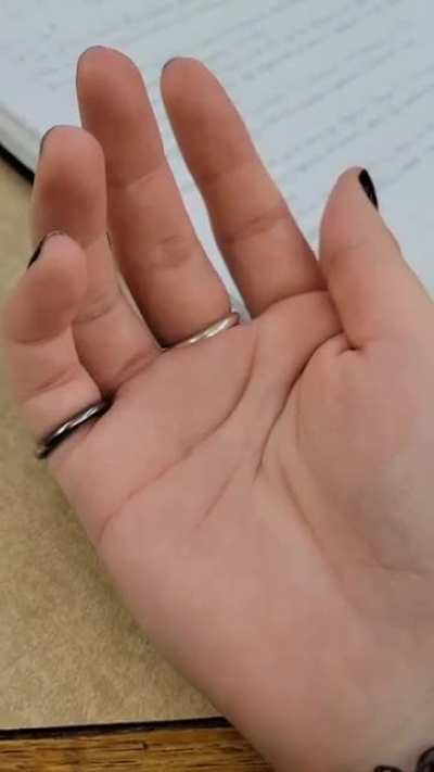 this hand cramp I've had for 30 minutes