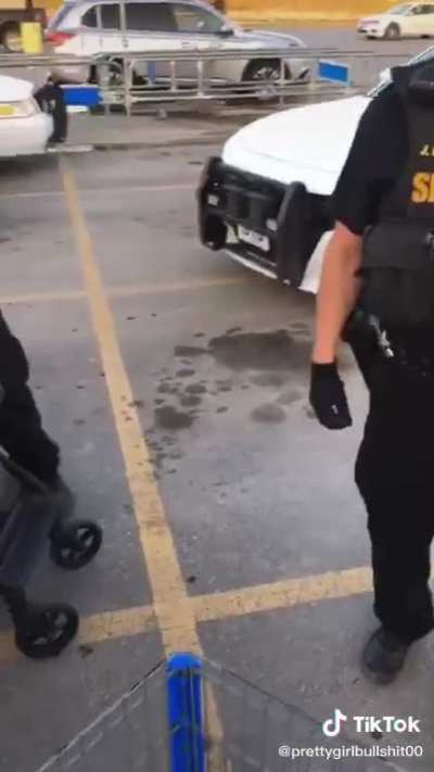 This man was harrased for having less than $100 of groceries