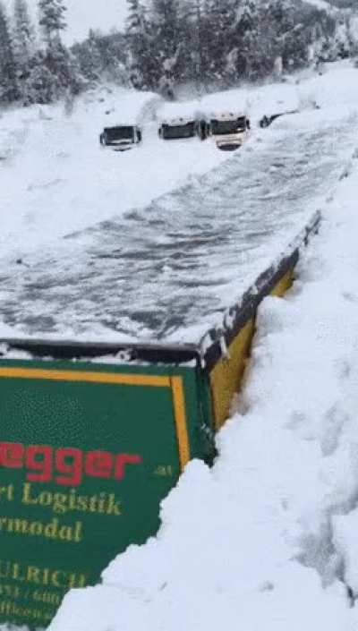 When there is a lot of snow in Austria