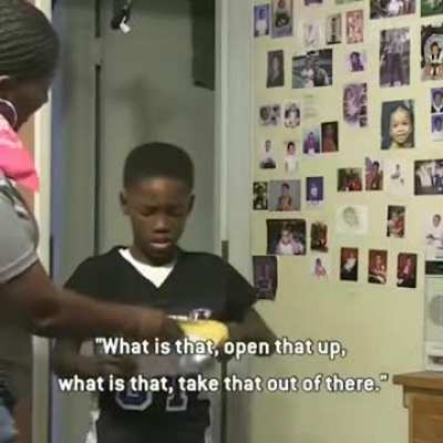 Kid gets a letter in the mail
