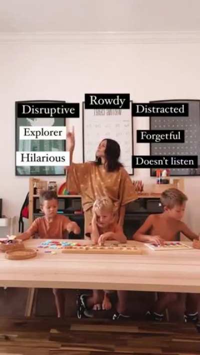 Ma'am everyone has flaws admit your kids have them too
