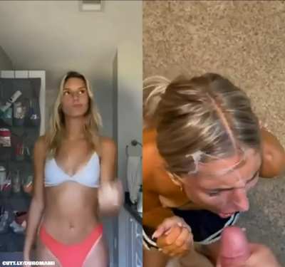 Cute mode cum slut mode