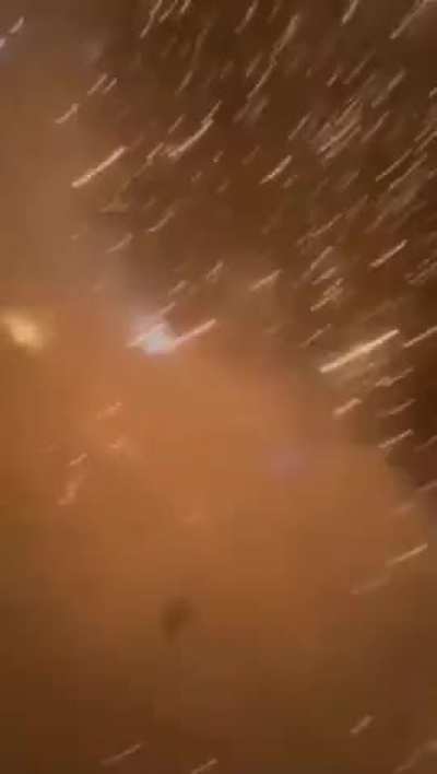 Close-up footage recorded by a US soldier shows Iranian missile impact at Muwaffaq Salti Airbase, Jordan - Saturday 18th July 2026