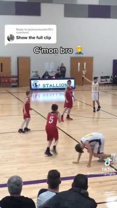 That real facepalm is how this little asshole got raised.