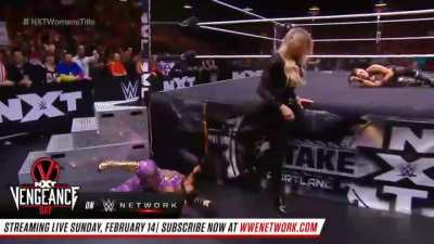 Charlotte Just Couldn't Resist. After Bianca Had Already Pinned and Defeated, Charlotte Picks the Bones and Mocks Her Even Further