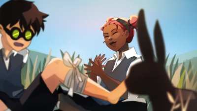 Che's first First Aid(Maybe) headcanon in which Lifeline got into being a medic because she had to keep Octane alive as a kid (art by me @noxlotl)