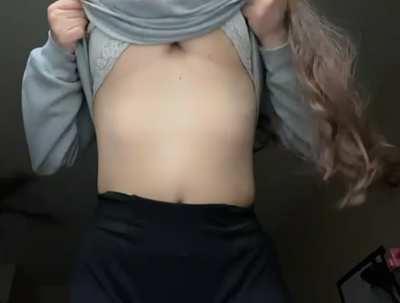 I’ve decided to do a titty [drop] every day for a month ❤️