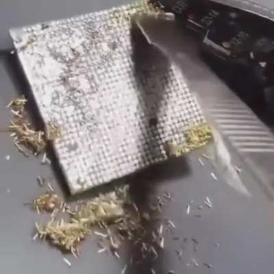 Tech tip: shave off the packaging pin before installing the CPU on motherboard