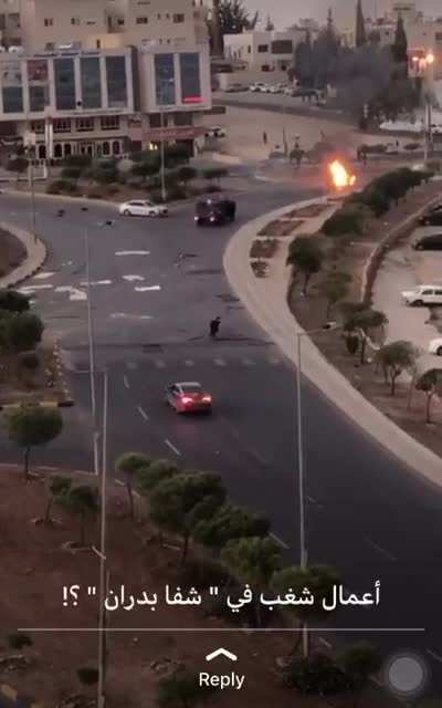 Riots on دوار التطبيقيه shafa badran, it's related to the elections as far as I know