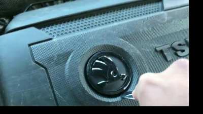 Opens valve cover, finds mojang.