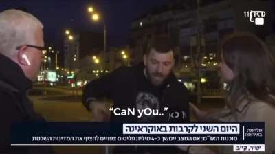 Ukrainian let's reporters know of his intentions to fuck up Russians