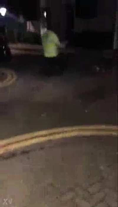 Caught blowjob at night