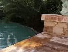 Gillian Barnes is wet and happy